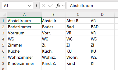 Raumstempel_30_Raumliste Excel